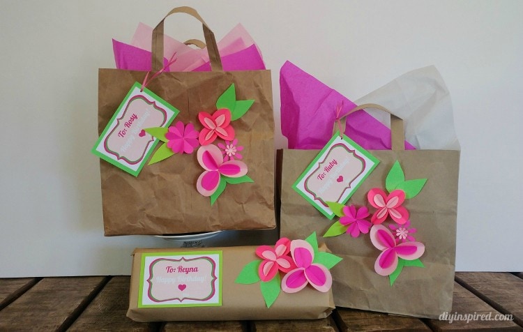Brown Paper Bag Gift Wrapping - DIY Inspired